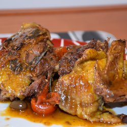 Galletto pomodorini e olive