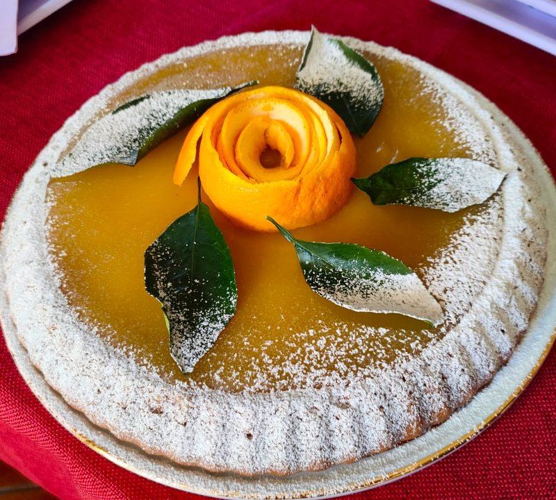 Crostata morbida all'arancia