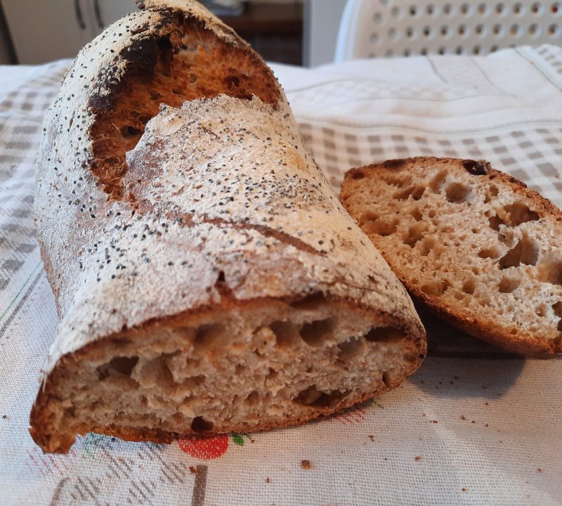 Pane integrale nel forno di casa