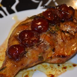 Anatra con ciliegie candite